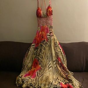 Jungle Print Dress / Gown